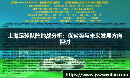上海足球队阵地战分析：优劣势与未来发展方向探讨