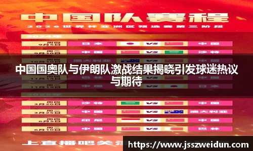 jjb竞技宝中国国奥队与伊朗队激战结果揭晓引发球迷热议与期待